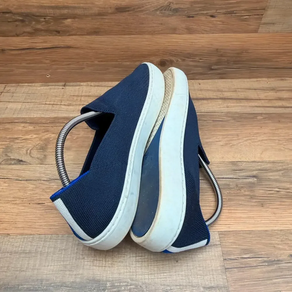 Rothy's  Women's Size 8 The Original Slip On Sneakers blue  Shoes Low Top